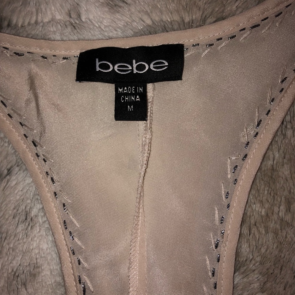 Bebe Racerback Embellished Tank Top - Picture 3 of 5